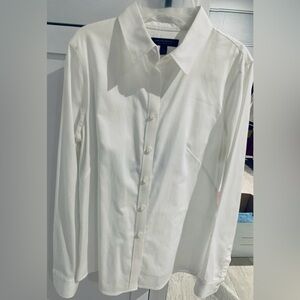 Banana Republic Womens Classic White Shirt, Sz 10
